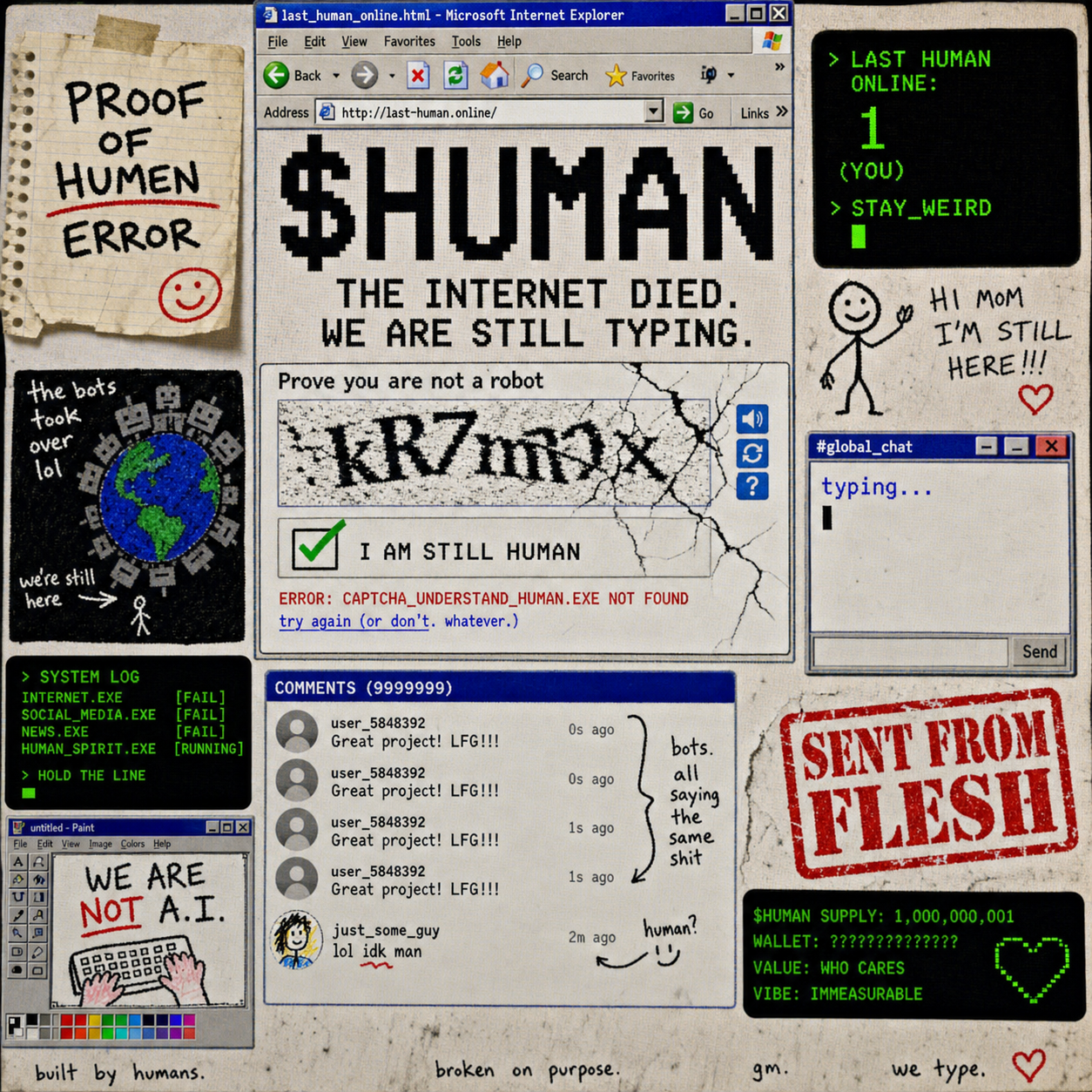 $HUMAN meme board